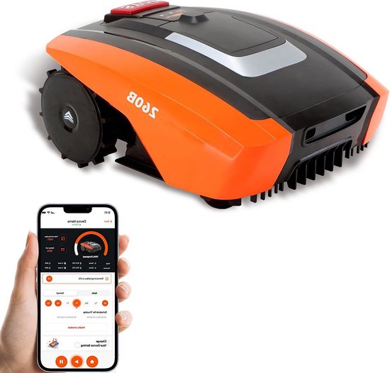 MKSS® Robotmaaier – Grasmaaier Elektrisch – Kantenmaaier – Robot Grasmaaiers – Oranje met Zwart